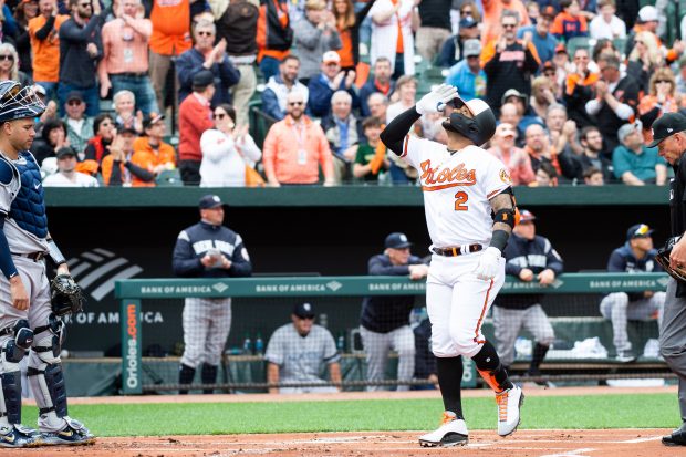 Baltimore Orioles vs New York Yankees at Oriole Park at Camden Yards for 2019 home opener. April 4, 2019. (Credit Michael Jordan/BPE)