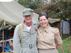 Chuck Berrier and Brittany Gnizak at D-Day Conneaut 2018.. (Anthony C. Hayes)