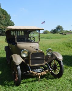 One of the WWI-ear automobiles on dispaly at Camp Doughboy on Govenors Island Sept 16 2018. (Anthony C. Hayes)