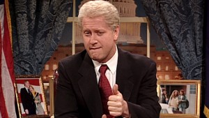 Darrell Hammond as his trademark lit-biting, thumbs-upping Bill Clinton (NBC)