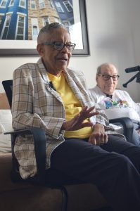 Veterans Legacy Project: Veterans Rosemary Woods and Marty Zuckerman. (credit Anthony C. Hayes)