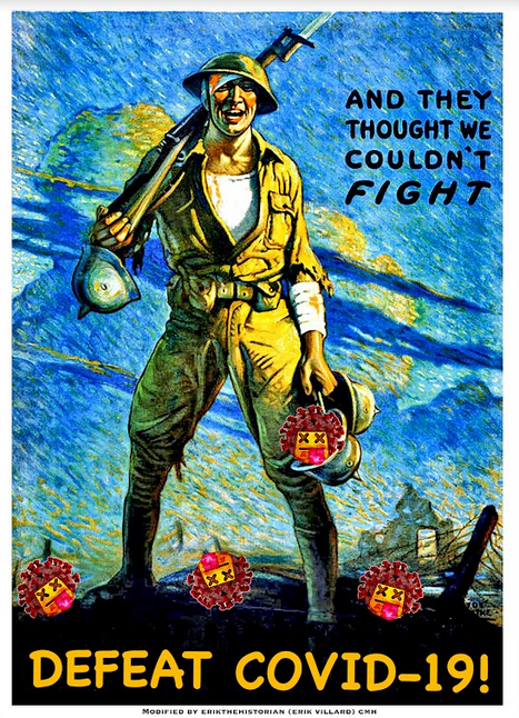 COVID-19 Propaganda Poster: Credit Dr. Erik Villard U.S. Army Center of Military History